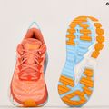 Scarpe da corsa da donna HOKA Gaviota 4 shell parfait coral/peach 13