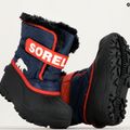 Sorel Snow Commander junior stivali da neve notturno/rosso vela 14