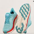 Scarpe da corsa da donna HOKA Clifton 8 Wide aquarelle/eggshell blue 11
