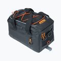 Borsa da bicicletta per portapacchi Basil Miles Tarpaulin MIK 7 l nero/arancione