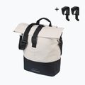 Borsa da bicicletta Basil Cove Shopper MIK Hooks 16 l off white/black 2