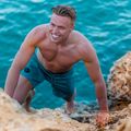Boardshort JOBE da uomo, verde acqua vintage 4