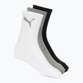 Calzini PUMA Short Crew 3 pairs grey/white/black