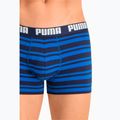 PUMA Heritage Stripe boxer da uomo 2 paia blu 5