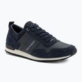 Tommy Hilfiger scarpe da uomo Iconic Leather Suede Mix Runner mezzanotte