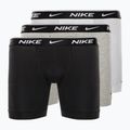 Boxer da uomo Nike Everyday Cotton Stretch 3 paia bianco/grigio erica/nero