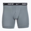 Boxer da uomo Nike Everyday Cotton Stretch 3 pairs swoosh print/grey/university blue 3