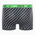 Uomo Nike Everyday Cotton Stretch Trunk boxer 3 paia stampa geo block/grigio freddo/nero 3