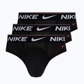 Uomo Nike Dri-Fit Hip Logo Brief 3 paia nero/nero/nero