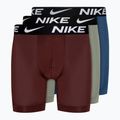 Nike Dri-Fit Essential Micro Boxer Uomo 3 paia grigio/blu/rosso scuro
