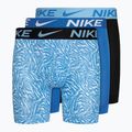 Boxer da uomo Nike Dri-FIT ADV Micro Brief 3 paia stampa safari/foto blu/nero