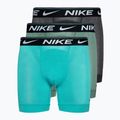 Boxer Nike Dri-FIT Ultra Comfort Brief Uomo 3 paia blu/grigio/turchese