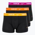 Boxer da uomo Nike Everyday Cotton Stretch Trunk 3 paia nero/oro/hyper crimson