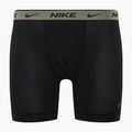 Boxer Nike Everyday Cotton Stretch da uomo 3 paia cyber nero/grigio cuoio/pony scuro 6