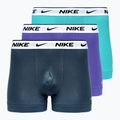 Boxer da uomo Nike Everyday Cotton Stretch Trunk 3 paia dustycactus/nero/arm navy