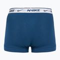 Boxer da uomo Nike Everyday Cotton Stretch Trunk 3 paia blu militare chiaro/blu force/bianco in vita 3