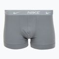 Boxer da uomo Nike Everyday Cotton Stretch Trunk 3 paia nero/ferro da stiro/grigio freddo con texture ad alta lucentezza wb 2