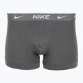 Boxer da uomo Nike Everyday Cotton Stretch Trunk 3 paia nero/ferro da stiro/grigio freddo con texture ad alta lucentezza wb 3