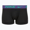 Boxer da uomo Nike Dri-Fit Essential Micro Trunk 3 paia nero verde shock/wild violet/nero testo wb 3