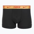 Uomo Nike Everyday Cotton Stretch Trunk boxer 3 paia blk/university red/wheat gold/nero high shine wb 2