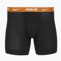 Uomo Nike Everyday Cotton Stretch boxer 3 paia nero light crimsn/desrt ochre/nero in vita 2