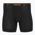 Uomo Nike Everyday Cotton Stretch boxer 3 paia nero light crimsn/desrt ochre/nero in vita 4
