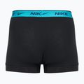 Boxer da uomo Nike Everyday Cotton Stretch Trunk 3 paia nero blu chiaro/cactus polveroso/nero in vita 2