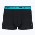Boxer da uomo Nike Everyday Cotton Stretch Trunk 3 paia nero blu chiaro/cactus polveroso/nero in vita 4