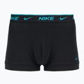 Boxer da uomo Nike Everyday Cotton Stretch Trunk 3 paia nero blu chiaro/cactus polveroso/nero in vita 5