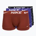 Boxer da uomo Nike Dri-Fit Essential 3 pairs black nike print/mars stone/deep night