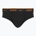 Uomo Nike Everyday Cotton Stretch Brief 3 paia nero light crimson/desert ochre/nero wb 4