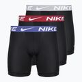 Boxer da uomo Nike Essential Micro 3 pairs black/sapphire/wolf grey/team crimson
