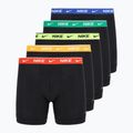 Boxer da uomo Nike Essential Cotton Stretch 5 pairs black/volt/pt red/game royal/sm green/un gold wb