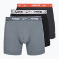 Boxer da uomo Nike Essential Cotton Stretch 3 pairs gray multi