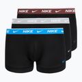 Boxer da uomo Nike Cotton Stretch Trunk 3 pack open black