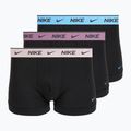 Boxer da uomo Nike Cotton Stretch Trunk 3 pack charcoal heather