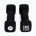 Manubri in neoprene da 1 kg Pure2Improve nero P2I201390 3