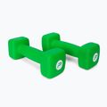 Pure2Improve manubri in neoprene verde da 2 kg P2I201400