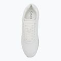 Calvin Klein Scarpe Donna HW0HW02574 Runner Lace Up Mono Pu Triple Bright White 5