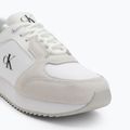 Scarpe Calvin Klein Donna YW0YW01644 Runner Laceup Sock Mg Nylon Mix Bright White/Black 7