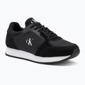 Scarpe da donna Calvin Klein YW0YW01644 Runner Laceup Sock Mg Nylon Mix nero