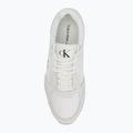 Calvin Klein scarpe da uomo YM0YM01326 Retro Runner Sock Lace Up Ny-Su Bianco/Nero brillante 5