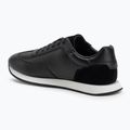 Calvin Klein scarpe da uomo HM0HM01871 Low Prof Runn Laceup Perf Lth Nero/Bianco brillante 3