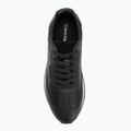 Calvin Klein scarpe da uomo HM0HM01871 Low Prof Runn Laceup Perf Lth Nero/Bianco brillante 5