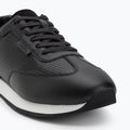 Calvin Klein scarpe da uomo HM0HM01871 Low Prof Runn Laceup Perf Lth Nero/Bianco brillante 7