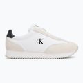Calvin Klein scarpe da uomo YM0YM01325 Retro Runner Lace Up Ny-Su Bianco/Nero brillante 2