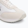 Calvin Klein scarpe da uomo YM0YM01325 Retro Runner Lace Up Ny-Su Bianco/Nero brillante 7