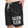 Pantaloncini da bagno Calvin Klein Medium con coulisse da uomo, nero 7