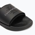 Calvin Klein YM0YM00361 Uomo Slide Rubber Neoprene Monologo nero infradito 7
