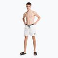 Pantaloncini da bagno Calvin Klein Medium con doppia cintura da uomo, bianco 6